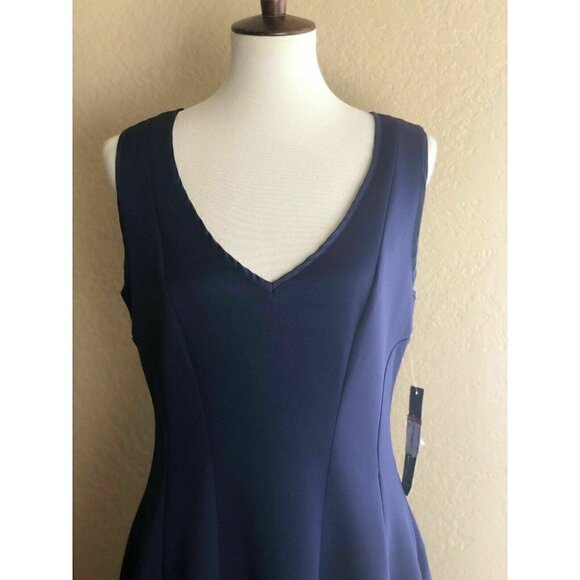 The Vanity Room Womens Black V-Neck Ruffle Bell Sleeve Dress Size S - Picture 9 of 12